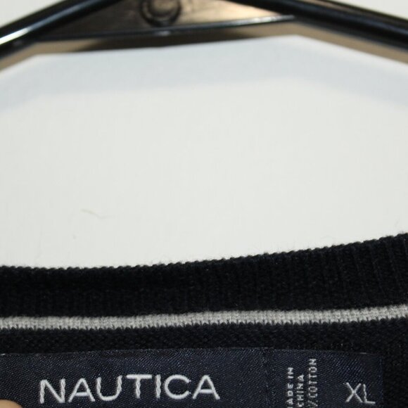 Nautica Men's Dark Blue Cotton Sweater Size XL - Picture 4 of 5